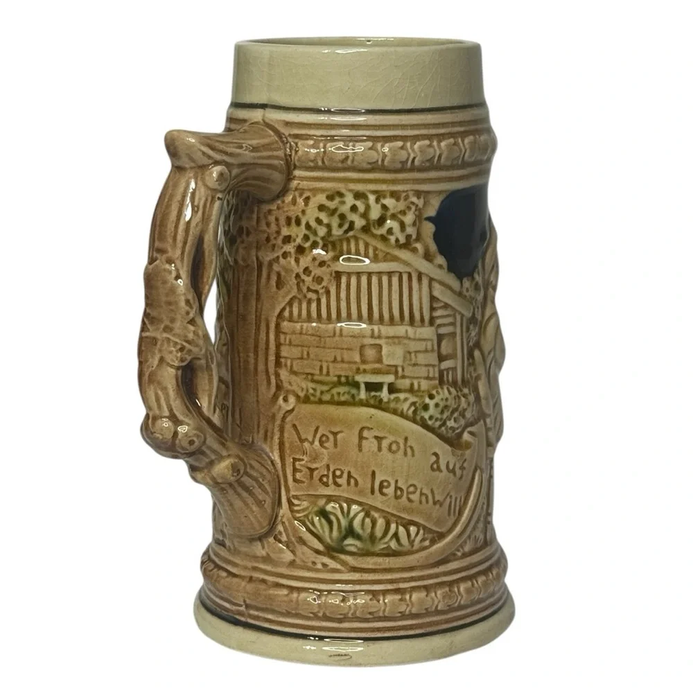 Vintage‎ 1960's Trimont Ware German Style Ceramic Beer Stein Made In Japan
